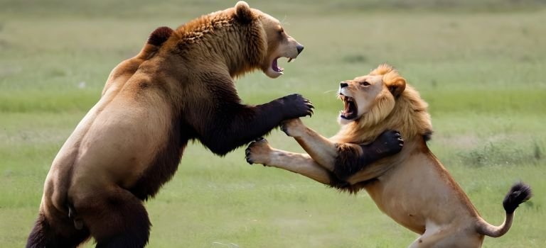 Clash of Titans: Grizzly Bear vs African Lion - Exploring the Wildlife ...